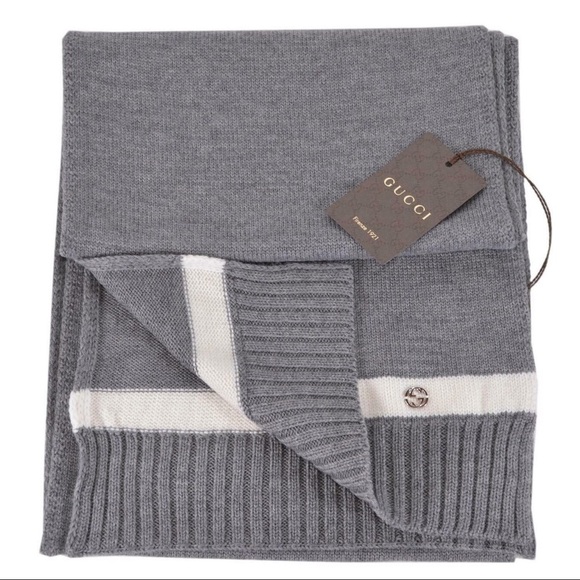 NWT Authentic Gucci Wool Knit Long Scarf​ - Picture 5 of 6